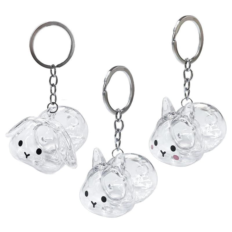 Cute Rabbit Fur Memory Charm-Shaped Charm for Collecting Pet Fur, Memorial Gift for Bunny Lovers