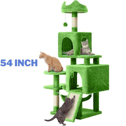 Yitahome Tall Cat Tree for Indoor Cats, Multi-Level Cat Tower with Cat Condos, Top Perches, Cozy Basket,Hammocks, Large Pet Activity Structure