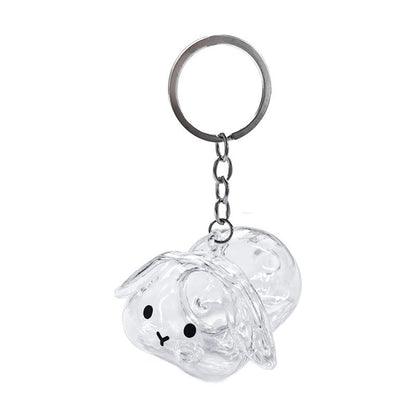 Cute Rabbit Fur Memory Charm-Shaped Charm for Collecting Pet Fur, Memorial Gift for Bunny Lovers
