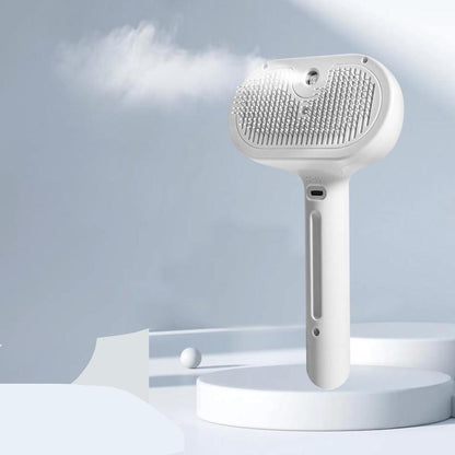 Pet Spray Hair Removal Comb, 1-Piece Pet Hair Brush, Pet Hair Cleaning Brush with Shedding Button, Cat Brush, Dog Brush, Cat and Dog Beauty and Massage Comb, Pet Supplies