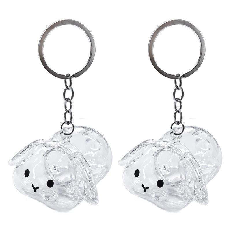 Cute Rabbit Fur Memory Charm-Shaped Charm for Collecting Pet Fur, Memorial Gift for Bunny Lovers