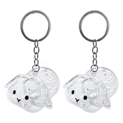 Cute Rabbit Fur Memory Charm-Shaped Charm for Collecting Pet Fur, Memorial Gift for Bunny Lovers