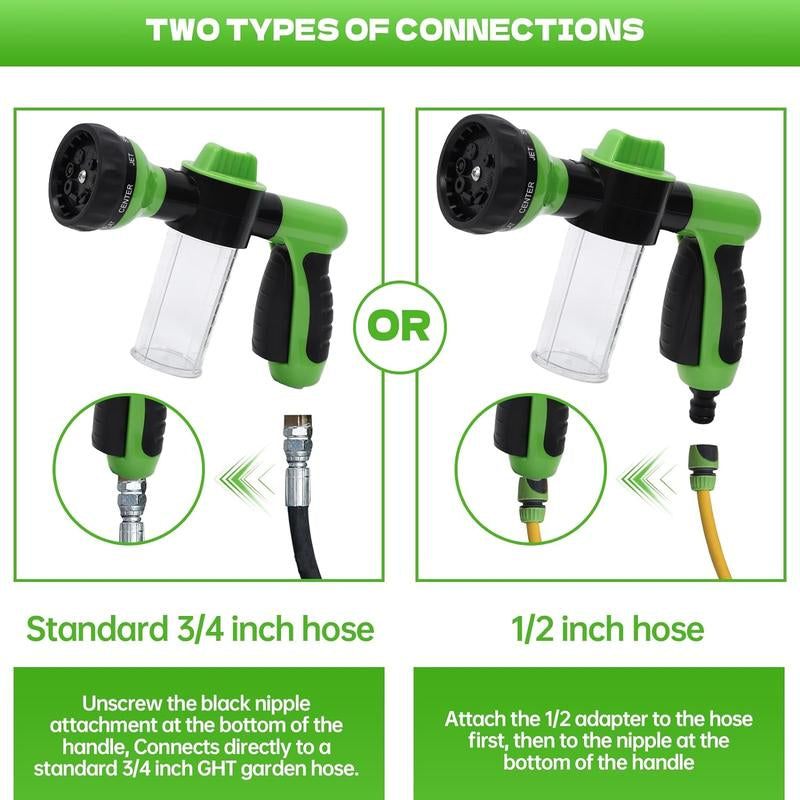 Pup Jet Dog Wash Hose Nozzle Foam Dog Horse Sprayer Wash Hose Attachment Soap Dispenser Sprayer Dog Bathing Sprayer for Pet Showering Gentle Massage