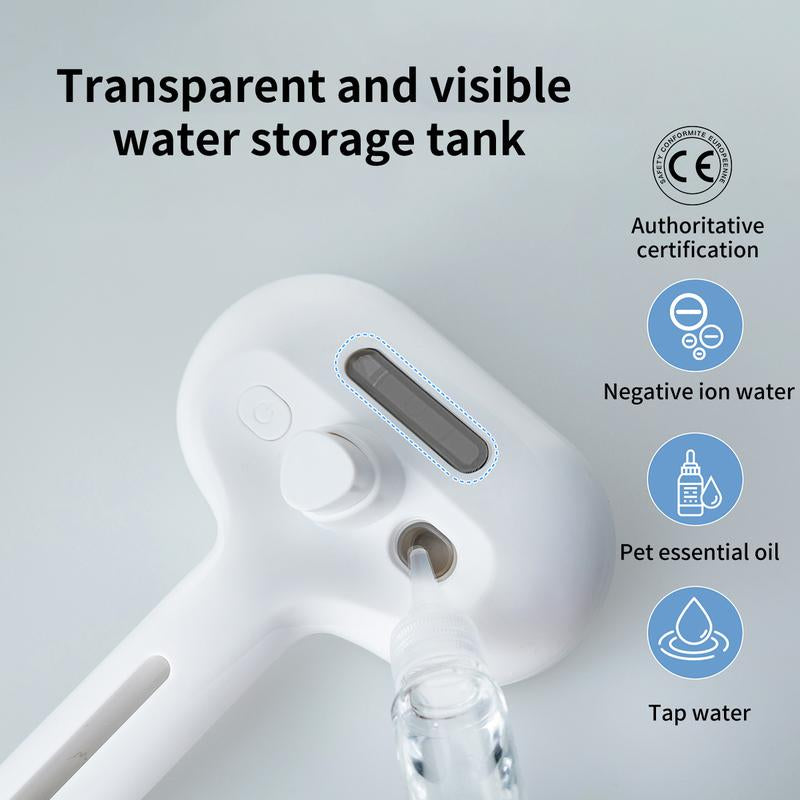 Pet Spray Hair Removal Comb, 1-Piece Pet Hair Brush, Pet Hair Cleaning Brush with Shedding Button, Cat Brush, Dog Brush, Cat and Dog Beauty and Massage Comb, Pet Supplies