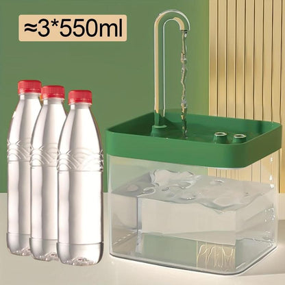 Automatic USB Pet Water Fountain, Silent Pets Drinking Water Dispenser for Cats Dogs Pets (Plug in USB Cable to Use)