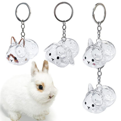 Cute Rabbit Fur Memory Charm-Shaped Charm for Collecting Pet Fur, Memorial Gift for Bunny Lovers
