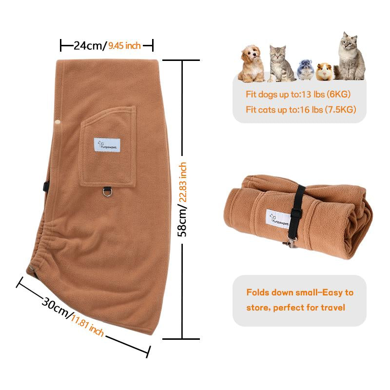 L Cuddler Pet Sling, Pet Carrier, Handsfree up to 15Lbs, Dog & Cat Sling Soft Touch for Chinchillas, Hedgehogs, Puppies, Sugar Gliders, Guinea Pigs, Rabbits, Kittens Etc Bag Hands Free Cozy & Secure,Dog Pack,Sling Carrier,Dog Body Carrier,Dog Holder