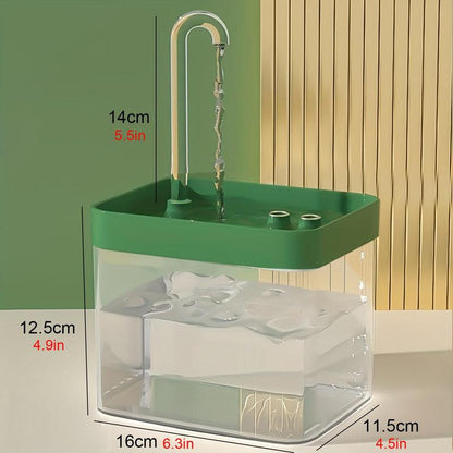 Automatic USB Pet Water Fountain, Silent Pets Drinking Water Dispenser for Cats Dogs Pets (Plug in USB Cable to Use)