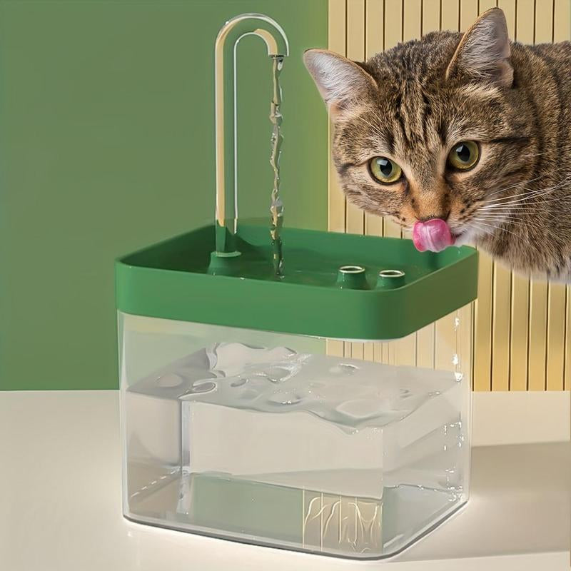 Automatic USB Pet Water Fountain, Silent Pets Drinking Water Dispenser for Cats Dogs Pets (Plug in USB Cable to Use)