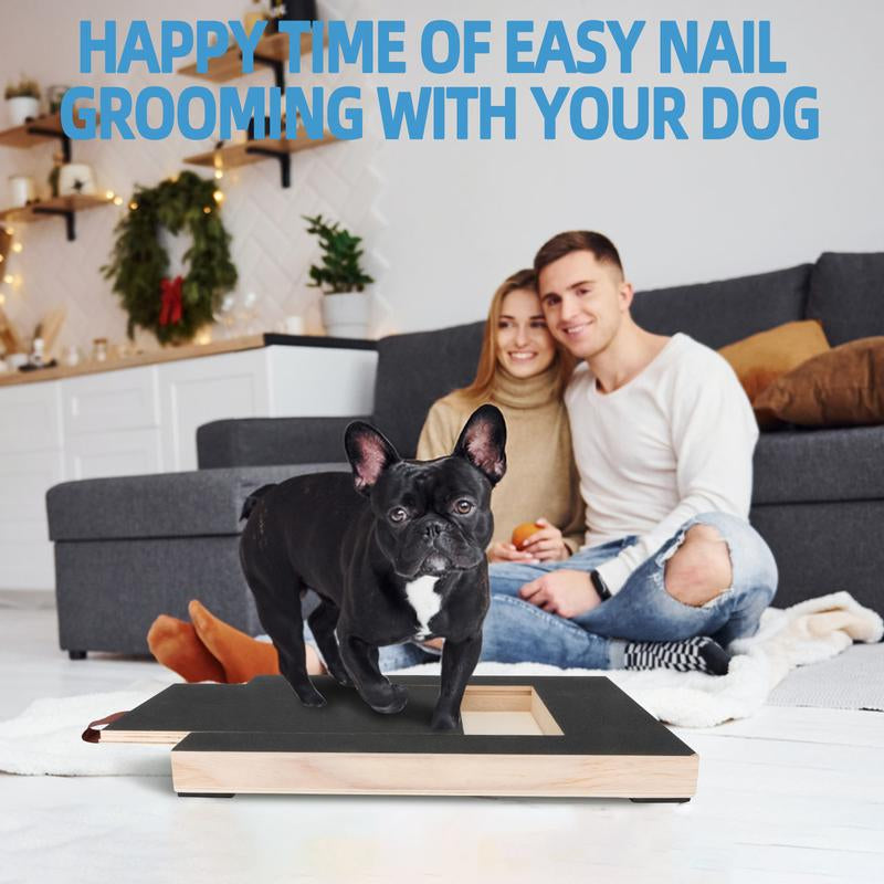 Dog Nail Scratch Board File - Pet Nail File Board Non-Slip Mat Square Scratching Scratchboard Sandpaper Treat Trimming Emery Sand Trimmer Puppy