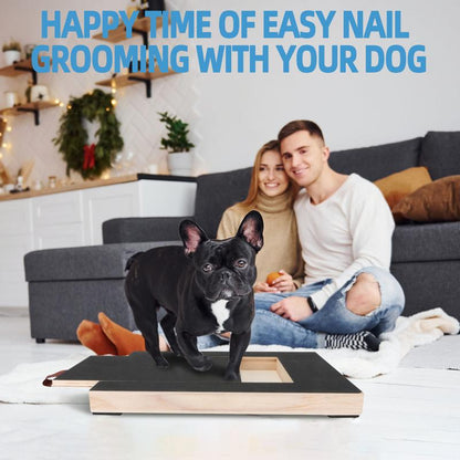 Dog Nail Scratch Board File - Pet Nail File Board Non-Slip Mat Square Scratching Scratchboard Sandpaper Treat Trimming Emery Sand Trimmer Puppy