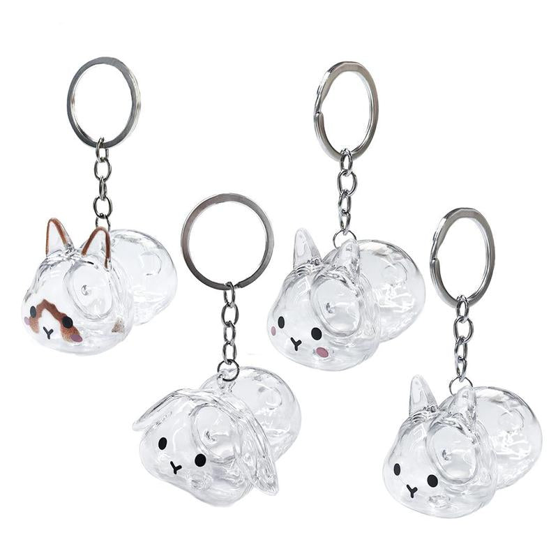 Cute Rabbit Fur Memory Charm-Shaped Charm for Collecting Pet Fur, Memorial Gift for Bunny Lovers