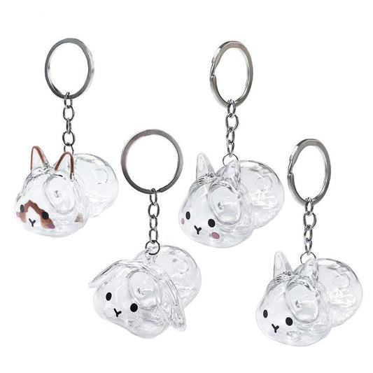 Cute Rabbit Fur Memory Charm-Shaped Charm for Collecting Pet Fur, Memorial Gift for Bunny Lovers
