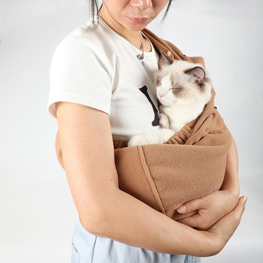 L Cuddler Pet Sling, Pet Carrier, Handsfree up to 15Lbs, Dog & Cat Sling Soft Touch for Chinchillas, Hedgehogs, Puppies, Sugar Gliders, Guinea Pigs, Rabbits, Kittens Etc Bag Hands Free Cozy & Secure,Dog Pack,Sling Carrier,Dog Body Carrier,Dog Holder
