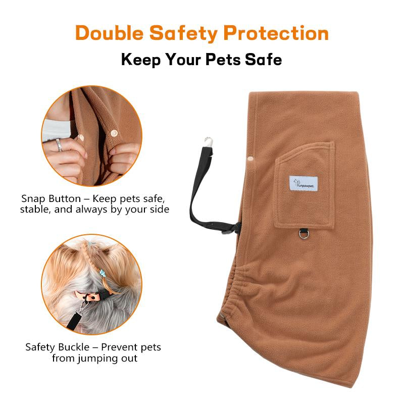 L Cuddler Pet Sling, Pet Carrier, Handsfree up to 15Lbs, Dog & Cat Sling Soft Touch for Chinchillas, Hedgehogs, Puppies, Sugar Gliders, Guinea Pigs, Rabbits, Kittens Etc Bag Hands Free Cozy & Secure,Dog Pack,Sling Carrier,Dog Body Carrier,Dog Holder