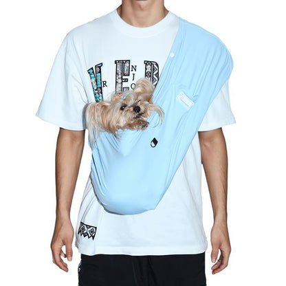 L Cuddler Pet Sling, Pet Carrier, Handsfree up to 15Lbs, Dog & Cat Sling Soft Touch for Chinchillas, Hedgehogs, Puppies, Sugar Gliders, Guinea Pigs, Rabbits, Kittens Etc Bag Hands Free Cozy & Secure,Dog Pack,Sling Carrier,Dog Body Carrier,Dog Holder