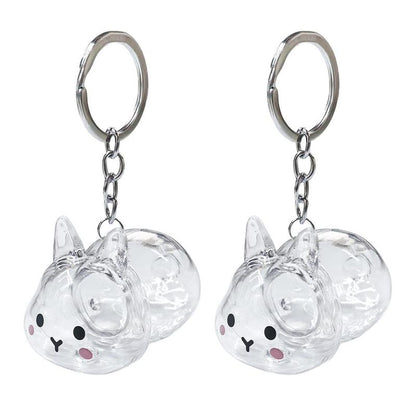 Cute Rabbit Fur Memory Charm-Shaped Charm for Collecting Pet Fur, Memorial Gift for Bunny Lovers