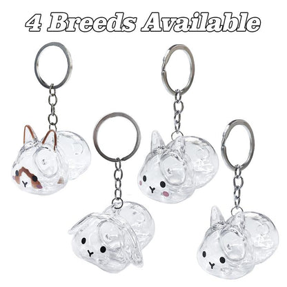 Cute Rabbit Fur Memory Charm-Shaped Charm for Collecting Pet Fur, Memorial Gift for Bunny Lovers